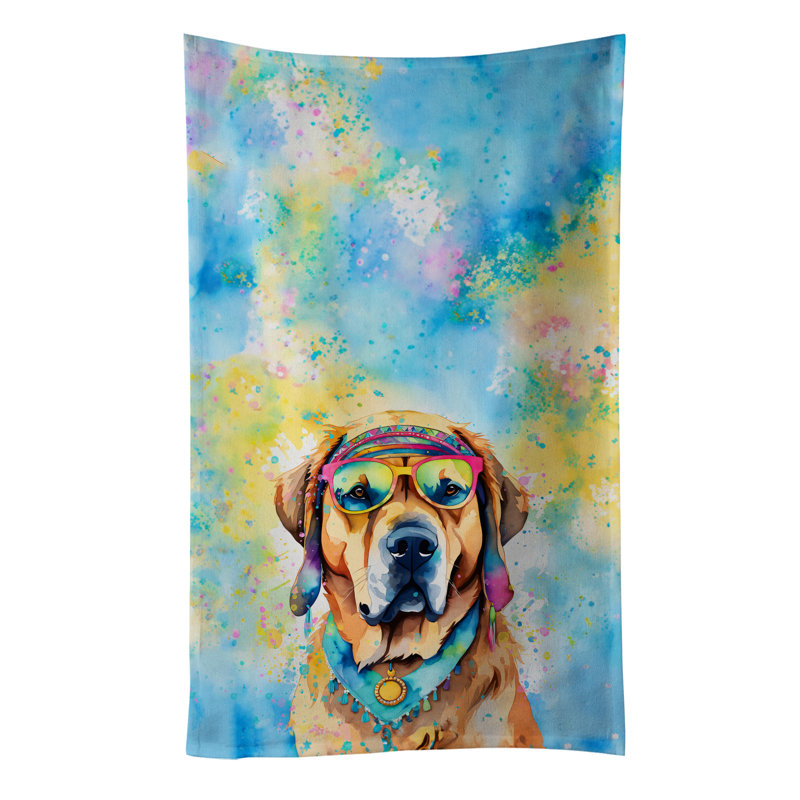 Serviette de cuisine Mastiff Hippie Dawg