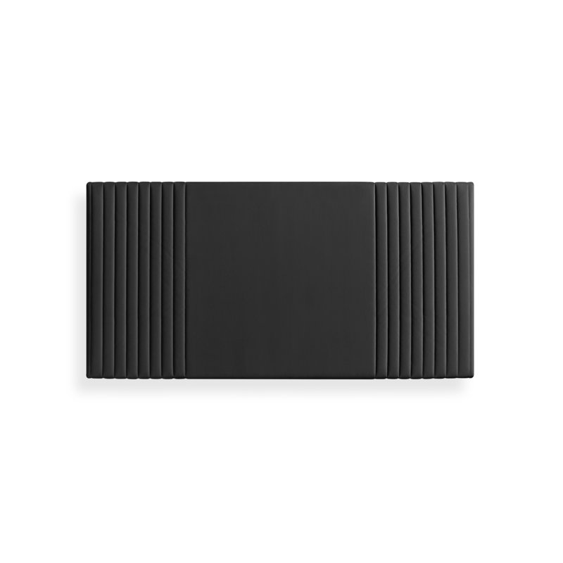 Upholstered Headboard, Black, Kingsize (5')