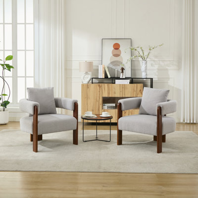 Chaise d'appoint rembourrée à 3 pieds