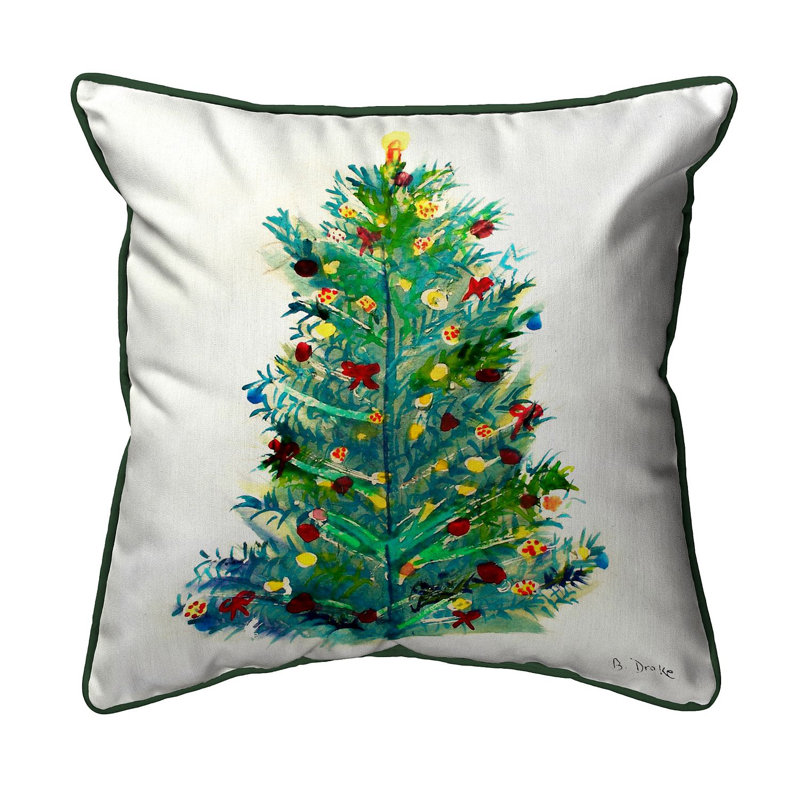 Christmas Outdoor Square Pillow Cover and Insert, Small