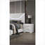 Table de chevet 2 tiroirs White Glam