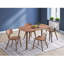 Chaise d'appoint rembourrée en bois massif Kaija