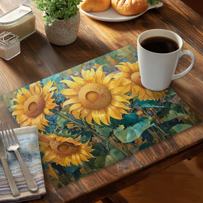 Look at the Sun Blue Polyester Placemat | Home Decor Essential
