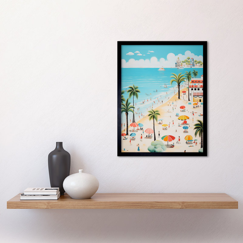 Day At The Beach - Single Picture Frame Print