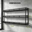 Wine Bottle & Glass Rack Black