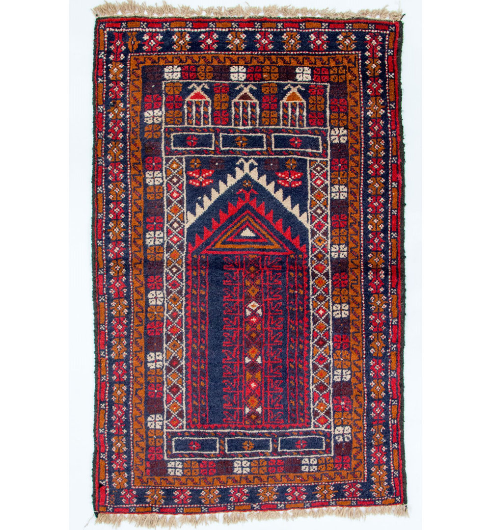 Colerane Hand Hooked Wool Red Indoor/Outdoor Rug
