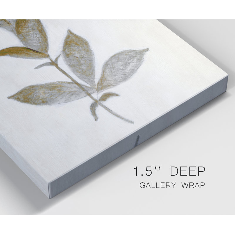 «Bronze Leaf II» par Tava Studios, reproduction d'art sur toile tendue, H 40 po x l 30 po x P 1 po