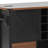 Rustic Farmhouse Kitchen Island With Drop Leaf, Power Outlet, Storage, And Spice Rack For Enhanced Functionality-1939332674