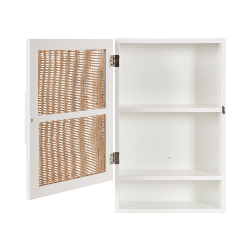 Alard Solid Wood Accent Cabinet, White