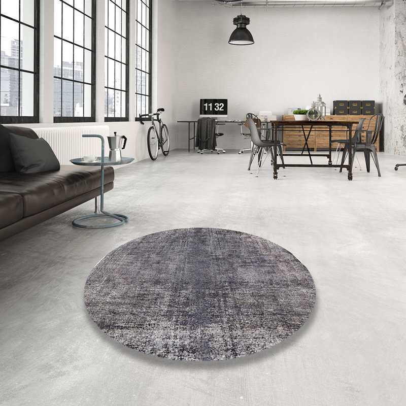 Tapis gris Caggiano, Rond 7 pi