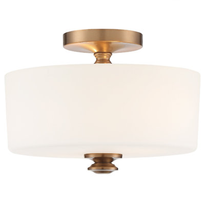 Plafonnier semi-encastré 2 lumières 12,5 po Nula