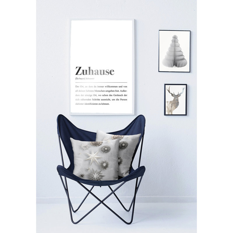 Choudhry Throw, Grey/Brown/Blue, Square, 49cm H x 49cm W