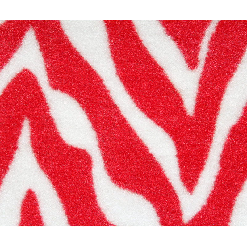 Animal Print Area Rug - Zebra Wild At Heart, Runner 2' x 12'