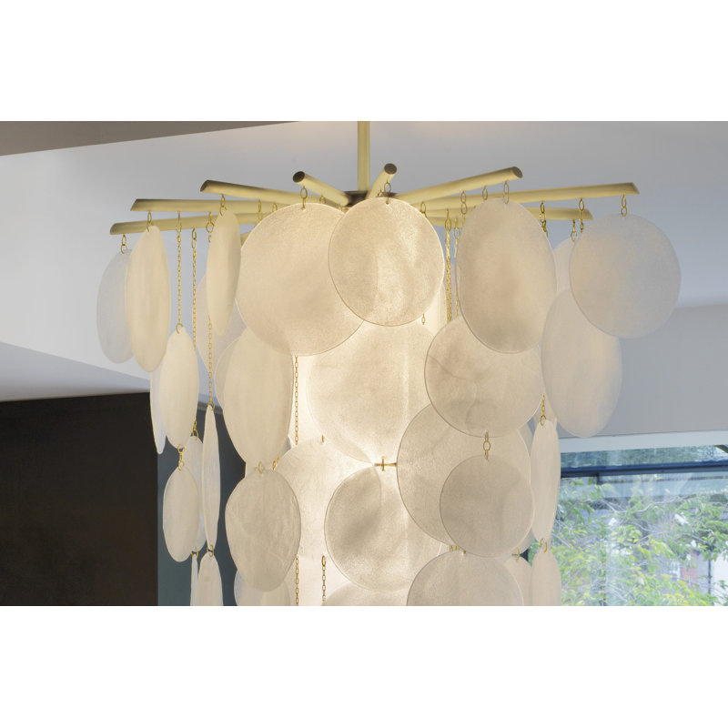 Nimbus 16 - Light Chandelier, Satin Brass