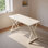 Modern Creamy Style Rock Slab Writing Desk