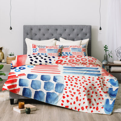 Modern & Contemporary Polyester Abstract Comforter