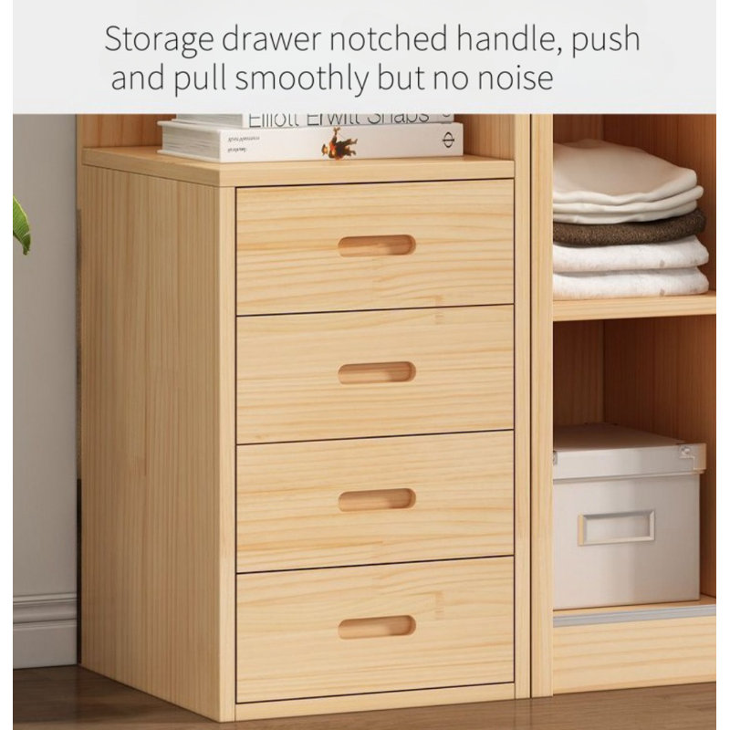 Simple And Practical Wardrobe, 78.74" H x 62.99" W x 22.83" D