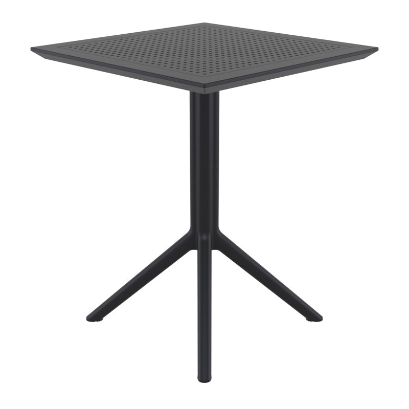 Table de salle à manger Farrah, Noir, noir, noir, noir, L 23,6 po x L 23,6 po x H 29,5 po, Oui