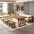 Burlywood Rectangular Solid Wood desk-108771904