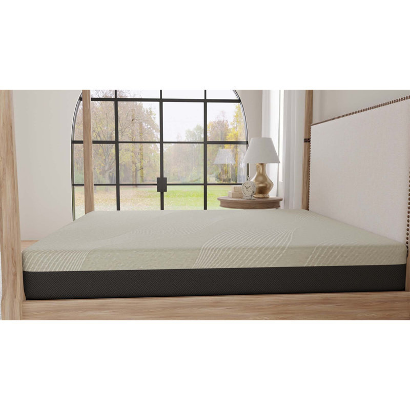 Matelas confortable en mousse viscoélastique gélifiée pour un sommeil réparateur et un sommeil réparateur, 12", Grand