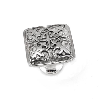 Fleur de Lis 1.25" Square Knob