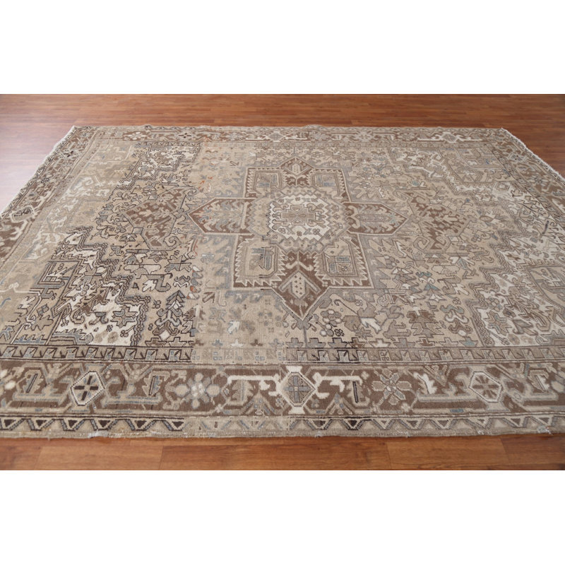 Tapis géométrique rétro 8 x 10