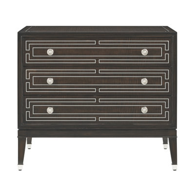 Spencer London 32.25'' W Solid Wood Nightstand