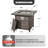  Outdoor 30" Square Rattan Fire Pit Table with  Metal Lid
