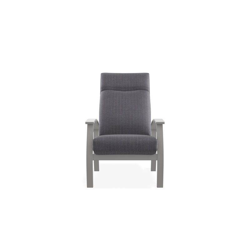 Belle Isle Outdoor Lounge Chair, Restore Indigo, Warm Gray