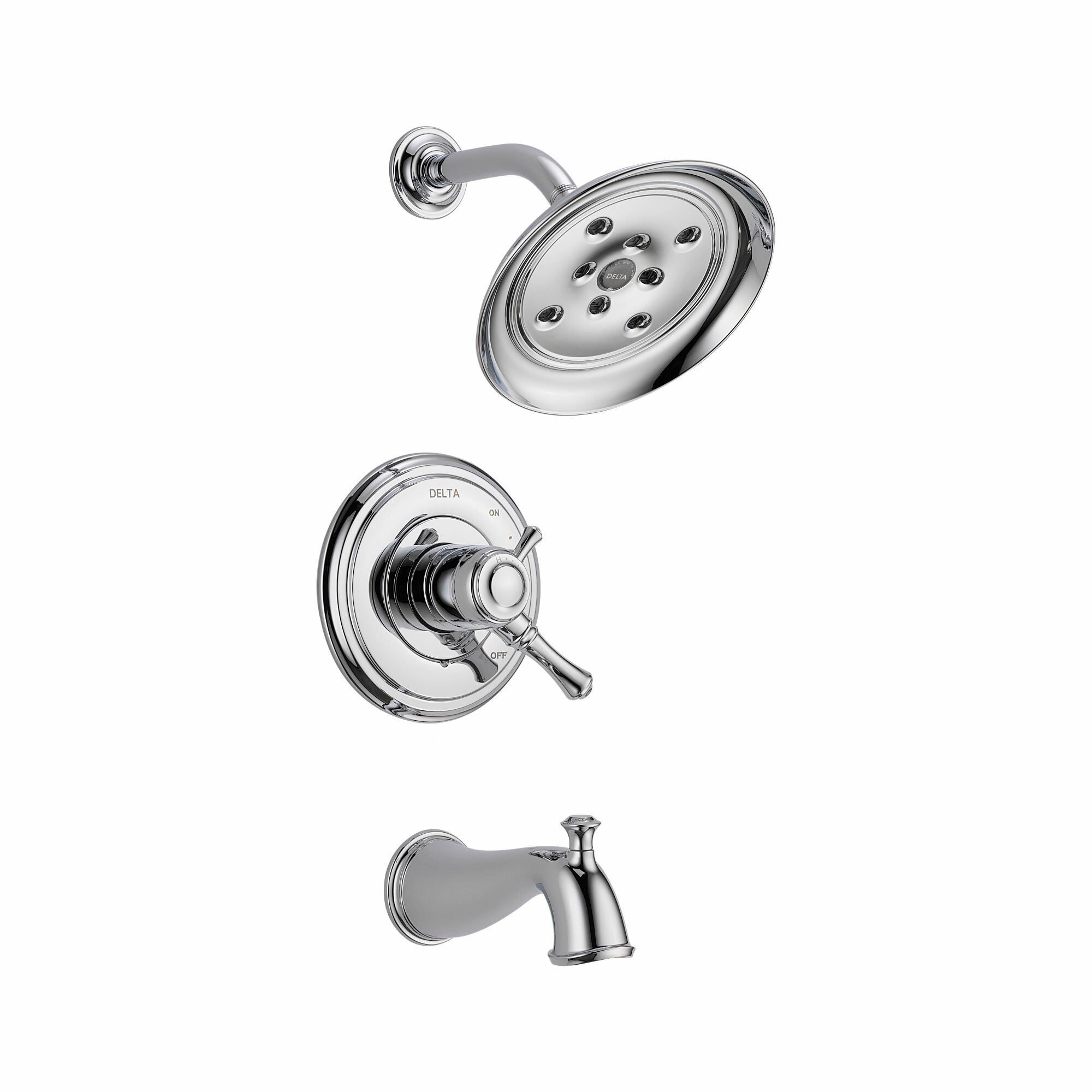 T17497 Delta Tub and Shower Faucet with Monitor  Reviews Wayfair
