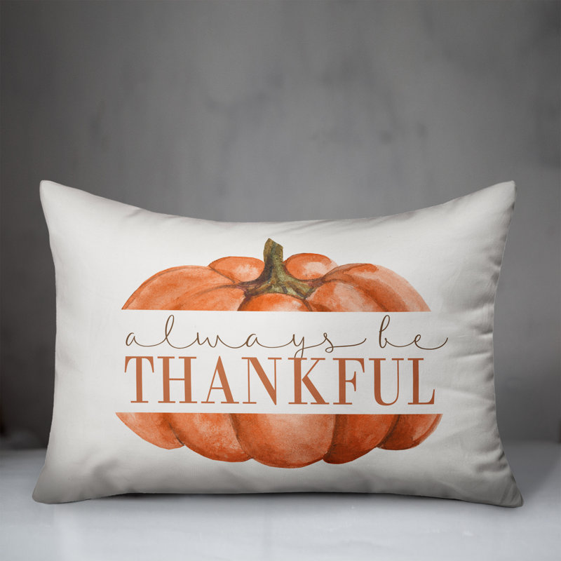  Housse de coussin lombaire Always Be Thankful