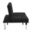 Bed In Black With Wood Frame And Stainless Leg For Extra Support 2 Seat Breathable Cushion-1372126960