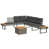 Coussin noir / structure grise est en rupture de stock