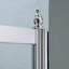 Cabine de douche de coin ronde sans cadre avec barre de tour l 36 po x P 36 po x H 72 po