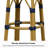  Patio Round Bar Stools Set Of 2 Outdoor Backless Barstools Woven Rattan Bar Chair For Indoor Kitchen Island Bistros Cafe Restaurant-655020417-655020421