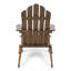 Weather- Chair - Wood Construction For Poolside Dark Brown, Made From Solid