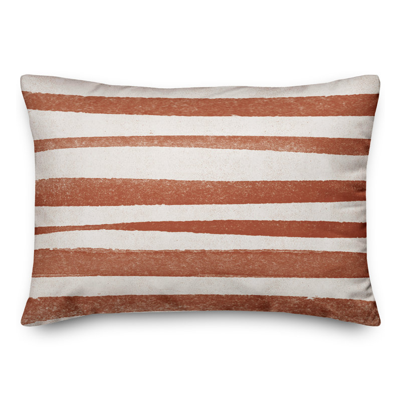 Outdoor Rectangular Pillow Cover & Insert, Orange/Red