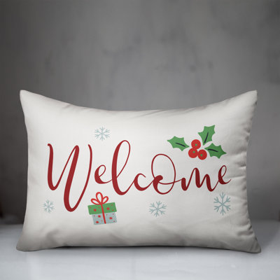  Welcome Rectangular Lumbar Cushion