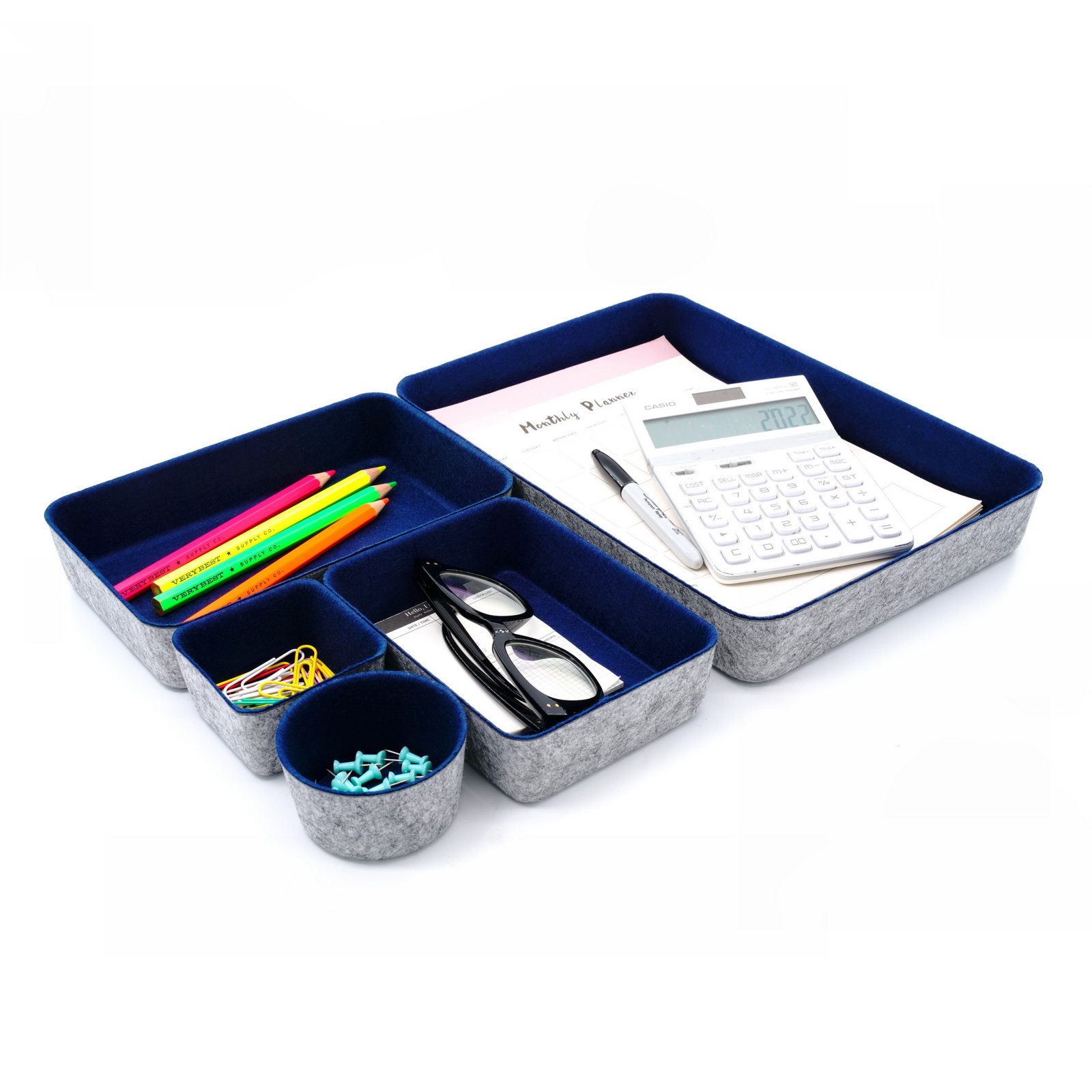 Office Drawer Organizer,  Navy