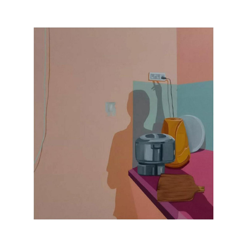 Qui est-ce? Shadow Art | Acrylique sur toile | Mahima Katiwal