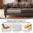 Fynlie 83.1" Wide 3-Seater Traditional Chesterfield Sofa  Rolled Arm Faux Leather Couch with Tufted Back-1692372746