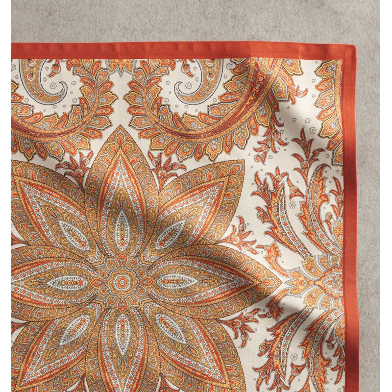 Kashmir Paisley Cotton Paisley Square Napkin