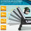 Chaise longue d'extérieur, réglable à 5 positions pour la plage avec roues et porte-gobelet-1275027489