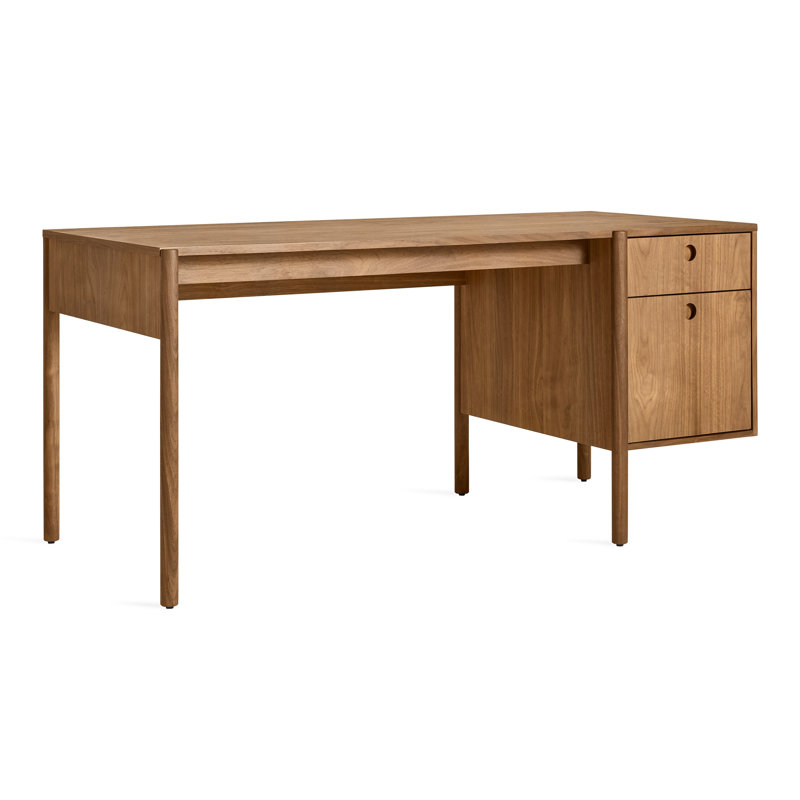 Cursive Executive Desk, Walnut