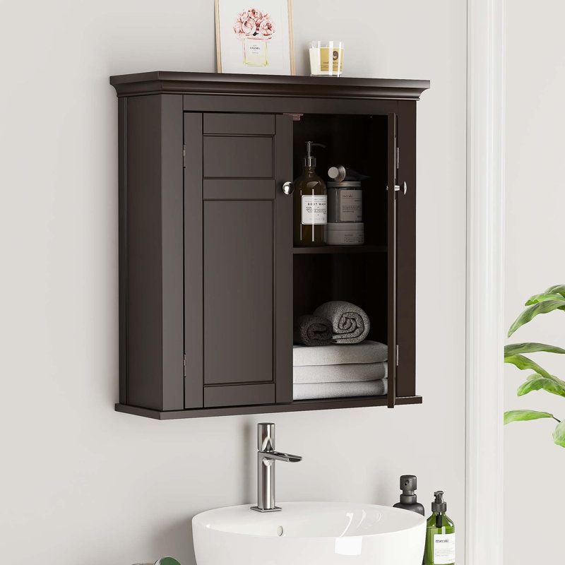 Armoire de salle de bain Raziyeh, Espresso
