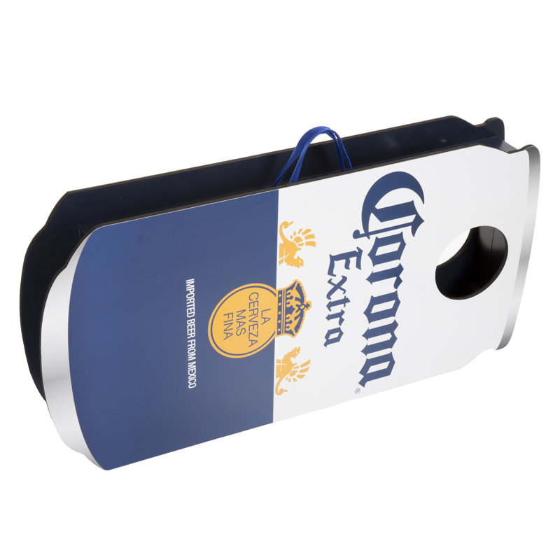 Trademark Games Corona Can Shaped  Manufactured Wood Cornhole Set for Backyard Games