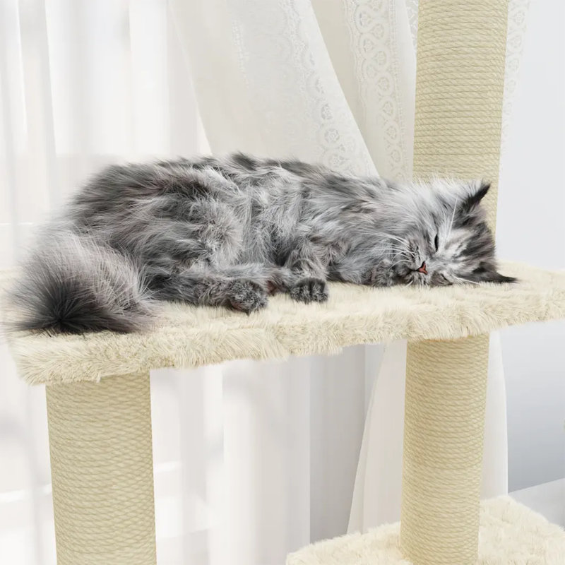 Ruislip 155cm H Cat Tree, Cream