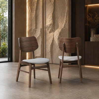 Upholstered Solid Wood Dining Chair