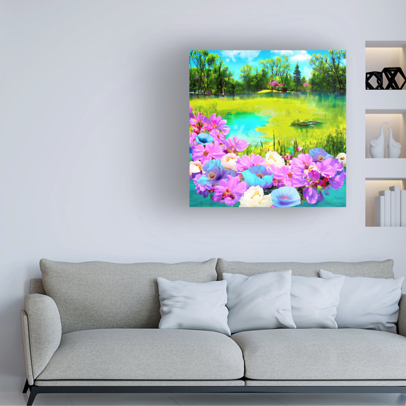 Art sur toile «Bolina Tina Lavoie Arcadia», H 14 po x l 14 po