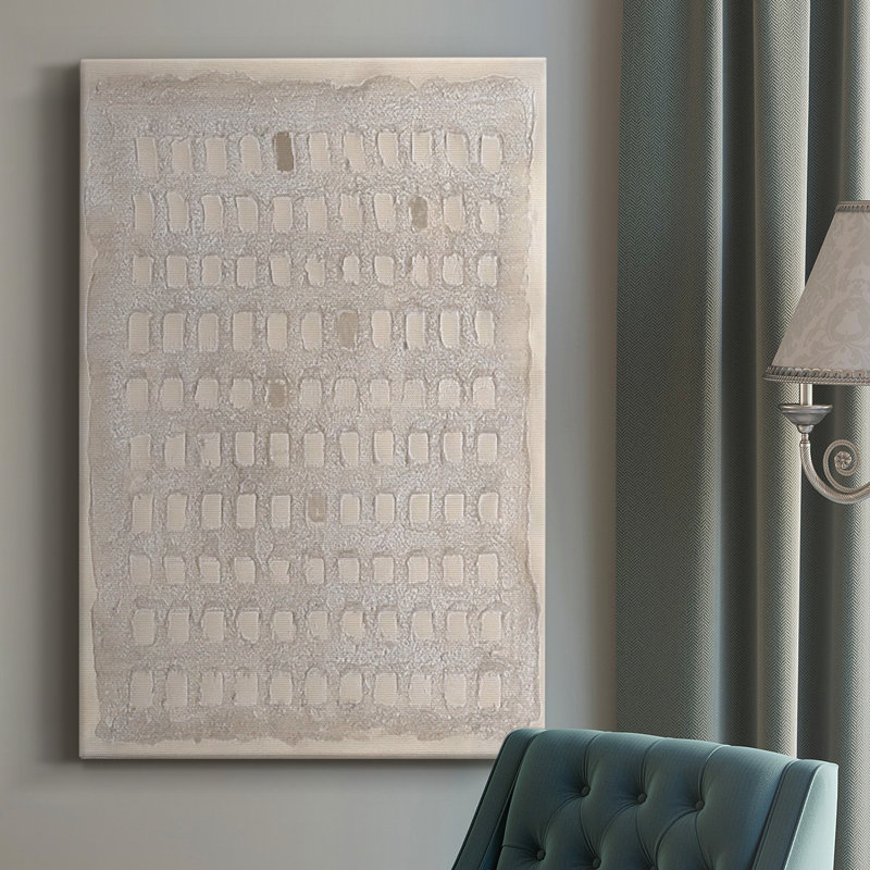 Pearl Punch Card I - Wrapped Canvas Print, 27" H x 18" W x 1" D